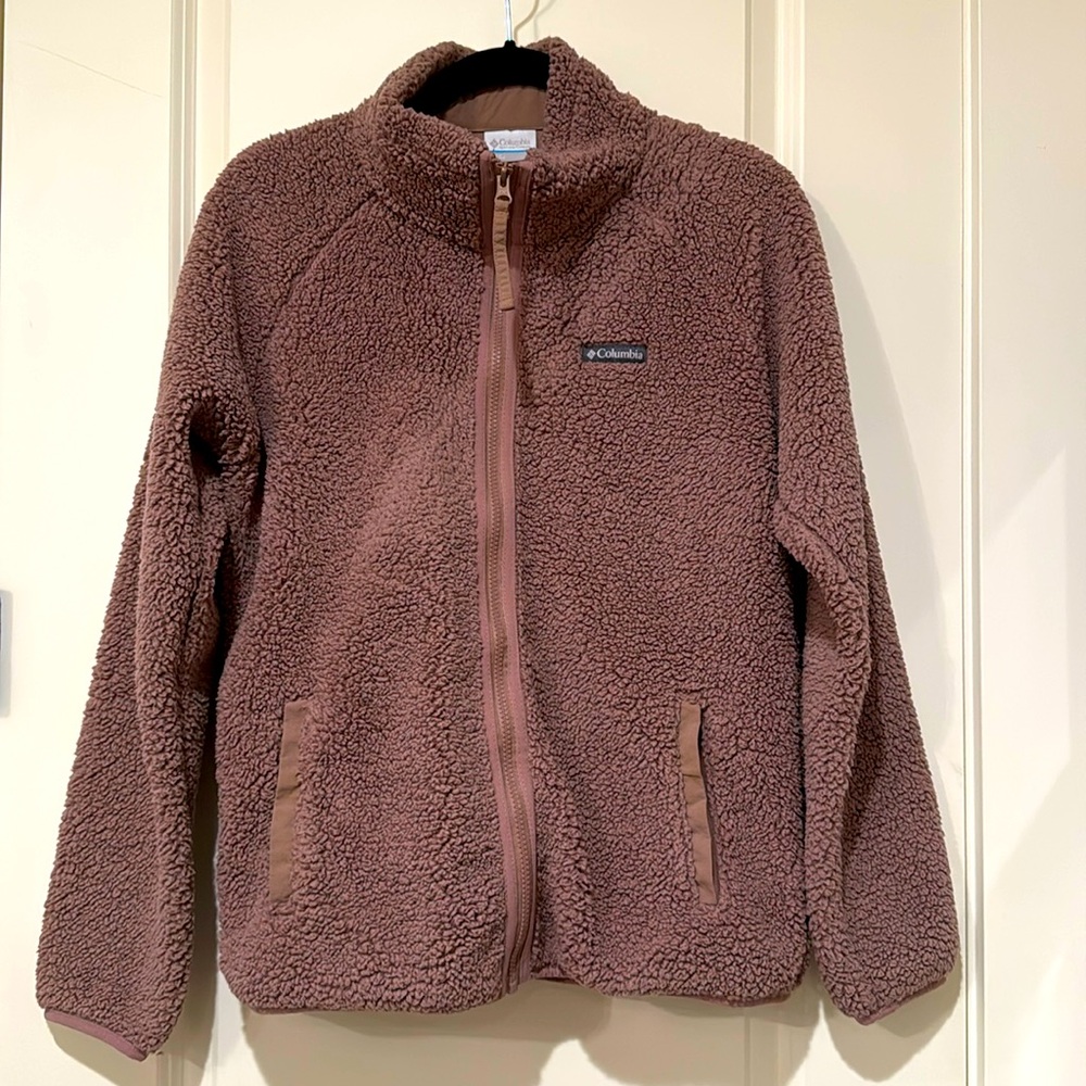 Columbia fleece zip up coat